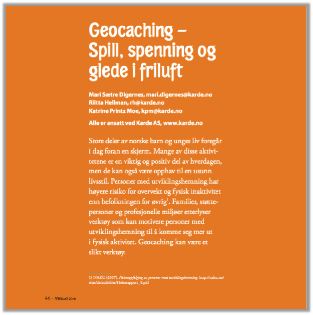 Artikkel_Geocaching